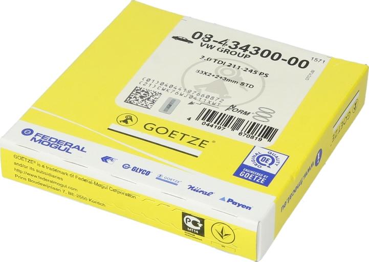 Goetze 08-434300-00 - 83.00 GREDZENI