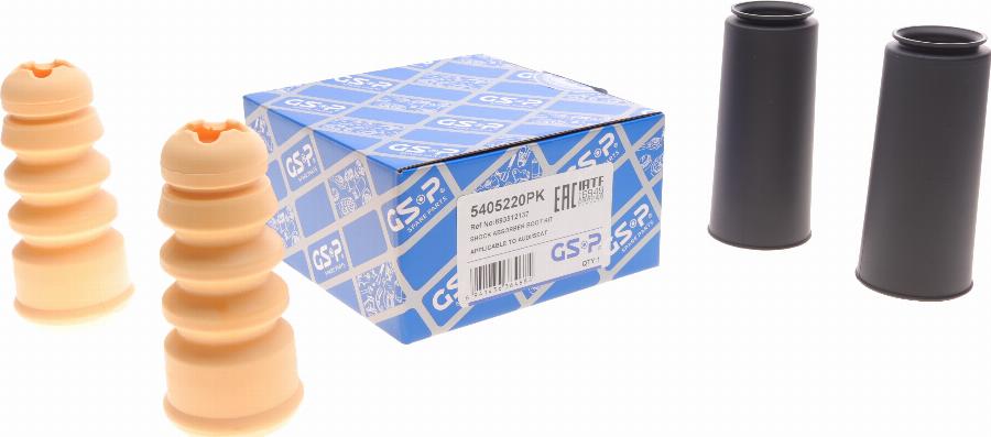 GSP 5405220PK - Putekļu aizsargkomplekts, Amortizators