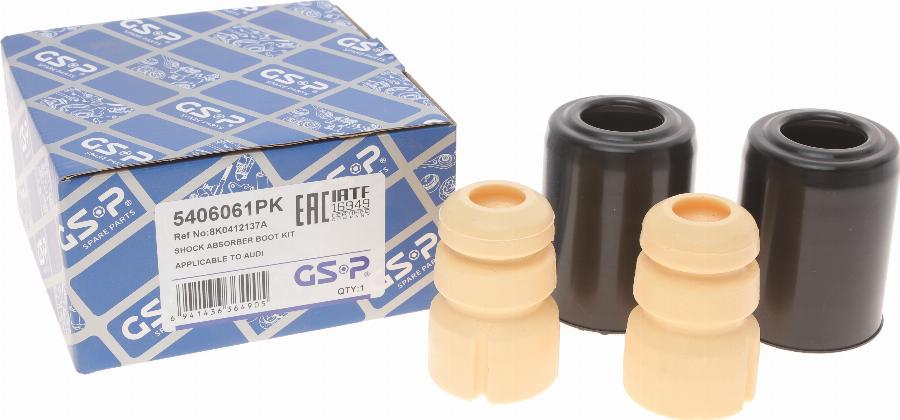 GSP 5406061PK - Putekļu aizsargkomplekts, Amortizators