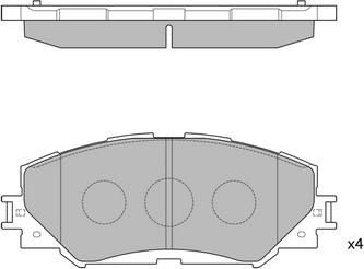 Kavo Parts KBP-9120 - Bremžu uzliku