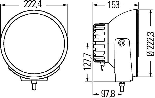 HELLA 1F8 007 560-731 - Spotlight