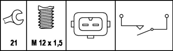 HELLA 6ZF 007 673-001 - Slēdzis