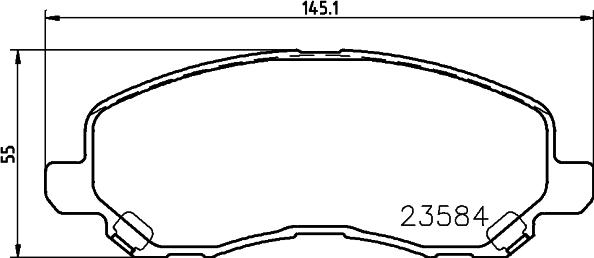HELLA 8DB 355 009-671 - Bremžu