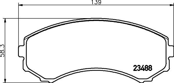 HELLA 8DB 355 009-461 - Bremžu