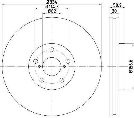 TRW DF4855S - BREMŽU DISKS DF4855S