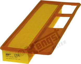 Hengst Filter E704L01 - Gaisa filtrs