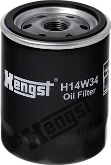 Hengst Filter H14W34 - Eļļas filtrs