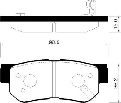 QUARO QP4792C - Bremžu uzliku kompl