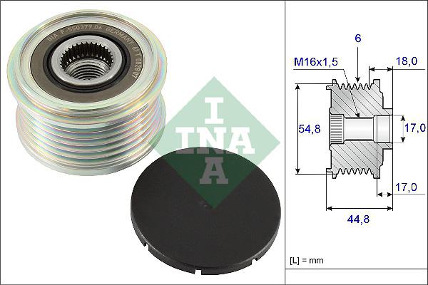 INA 535011410 - Piedziņas skriemelis, Ģenerators