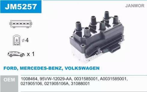Janmor JM5257 - Auto Part
