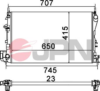 JPN 60C9035-JPN - Radiators, Motora dzesēšanas