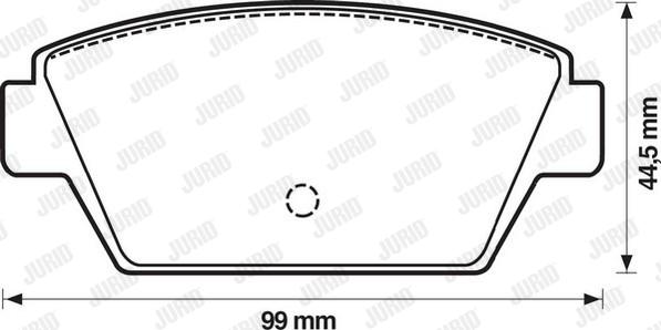 Japko 51500 - Bremžu uzliku kompl