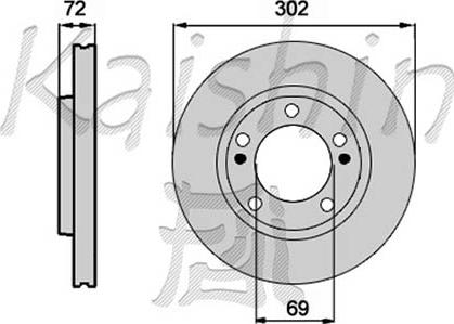 FREMAX BD-5110 - DDF1671 BREMŽU DISKS