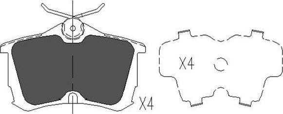Kavo Parts KBP-2011 - Bremžu uzliku