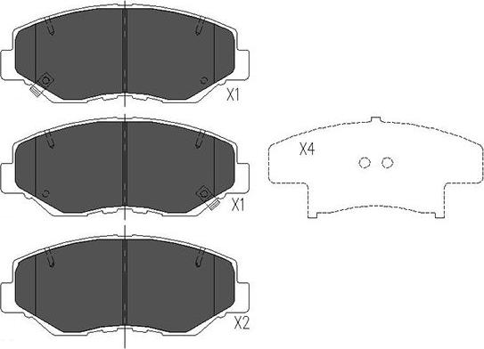 Kavo Parts KBP-2034 - Bremžu uzliku