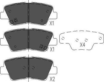 Kavo Parts KBP-3025 - Bremžu uzliku