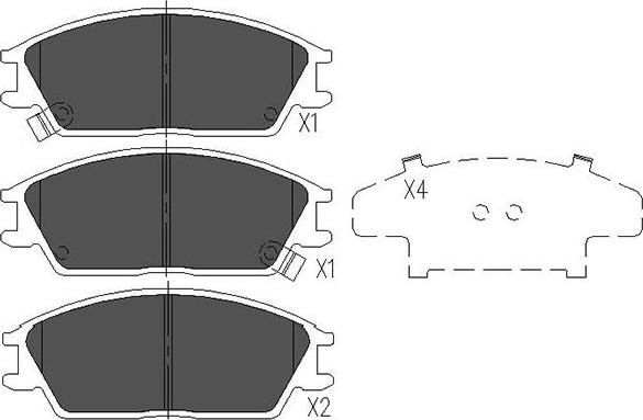 Kavo Parts KBP-3028 - Bremžu uzliku