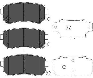Kavo Parts KBP-4007 - Bremžu uzliku