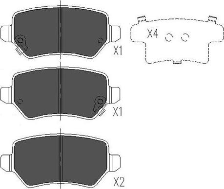 Kavo Parts KBP-4020 - Bremžu uzliku