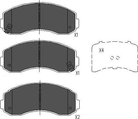 Kavo Parts KBP-4021 - Bremžu uzliku