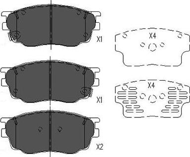 Kavo Parts KBP-4511 - Bremžu uzliku
