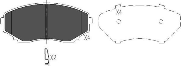 Kavo Parts KBP-4530 - Bremžu uzliku