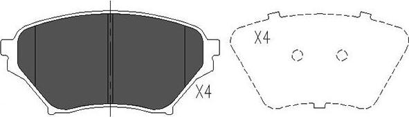 Kavo Parts KBP-4549 - Bremžu uzliku