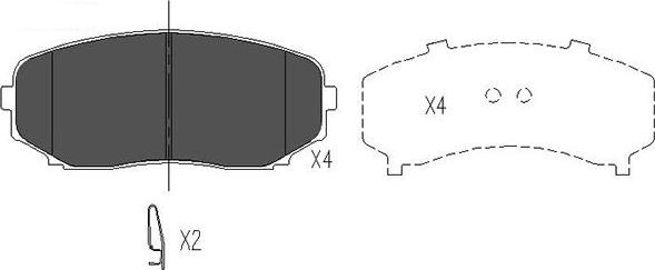 Kavo Parts KBP-4558 - Bremžu uzliku