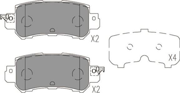 Kavo Parts KBP-4573 - Bremžu uzliku