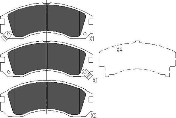 Kavo Parts KBP-5503 - Bremžu uzliku