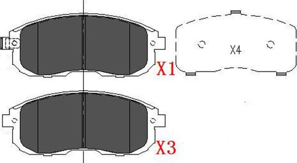 Kavo Parts KBP-6557 - Bremžu uzliku