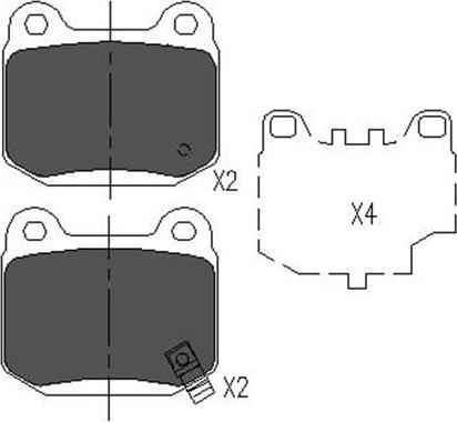 Kavo Parts KBP-6562 - Bremžu uzliku