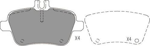 Kavo Parts KBP-6619 - Bremžu uzliku