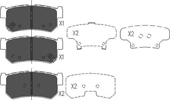 Kavo Parts KBP-7501 - Bremžu uzliku