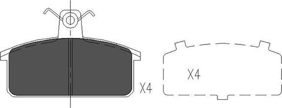 Kavo Parts KBP-8524 - Bremžu uzliku