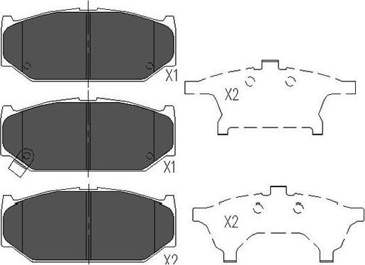 Kavo Parts KBP-8525 - Bremžu uzliku