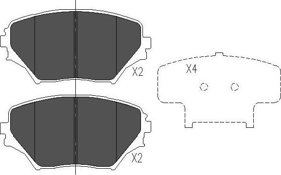Kavo Parts KBP-9011 - Bremžu uzliku