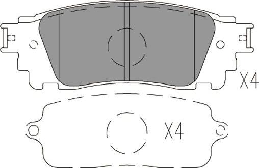 Kavo Parts KBP-9149 - Bremžu uzliku