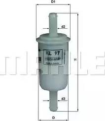 MAHLE KL97OF - DEGVIELAS FILTRS KL97