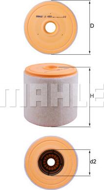 KNECHT LX 4959 - Gaisa filtrs