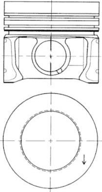 Kolbenschmidt 41095610 - 79.75 VIRZULIS