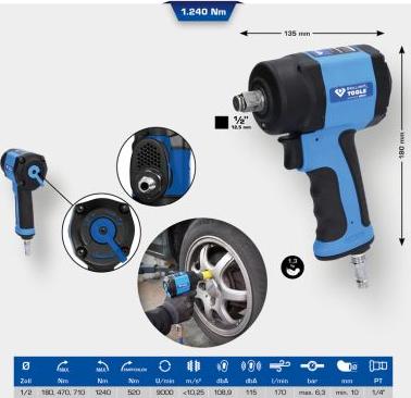 KS Tools BT160400 - 1-2 PNEIMO