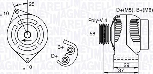 Magneti Marelli 063341658010 - Auto Part
