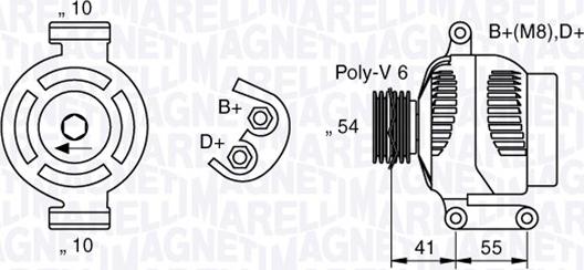 Magneti Marelli 063377028010 - Ģenerators
