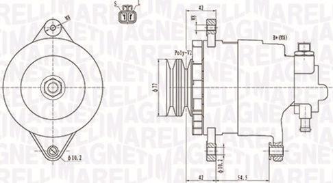 Magneti Marelli 063731183010 - ĢENERATORS 063731183010