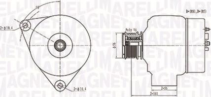 Magneti Marelli 063731209010 - ĢENERATORS 063731209010