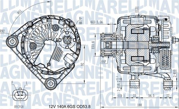 Magneti Marelli 063731406710 - ĢENERATORS 063731406710