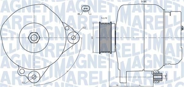 Magneti Marelli 063731445010 - ĢENERATORS 063731445010