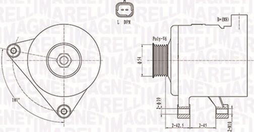 Magneti Marelli 063731498010 - ĢENERATORS 063731498010