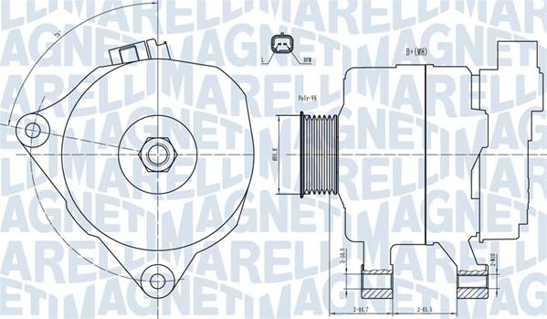 Magneti Marelli 063731499010 - ĢENERATORS 063731499010